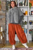 Basso Baby Cord Tiered Cuff Pant Rust